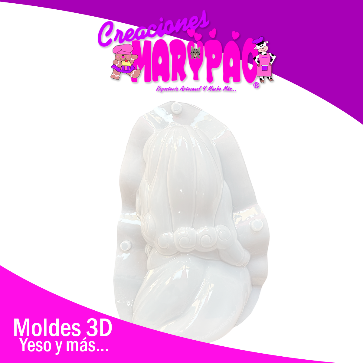 🌸Molde Para Alcancías de Yeso Princesa Aurora👑 GRAN TAMAÑO