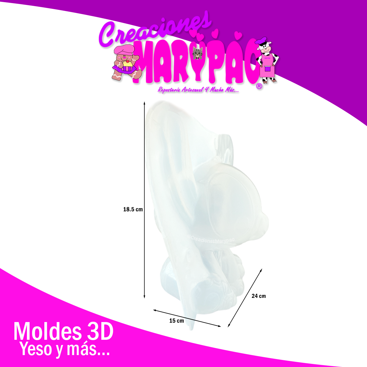 🌺Molde Alcancía Stitch (Nuevo diseño grande) 💙
