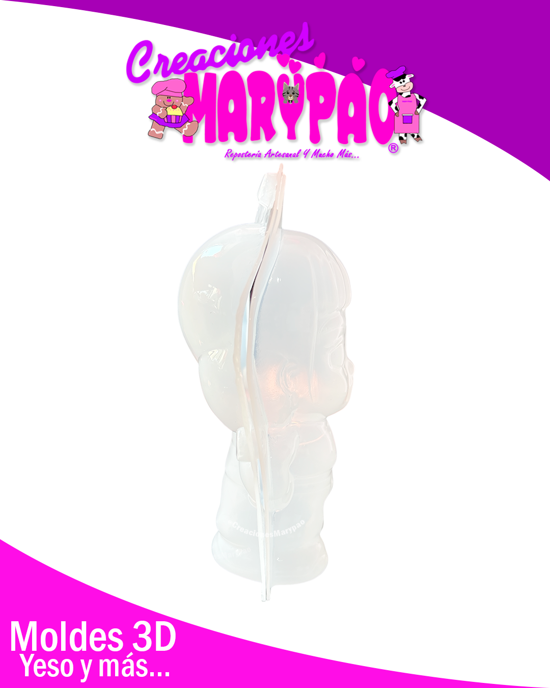 Molde Para Alcancía de Yeso Guerreras K-Pop Zoey🌟