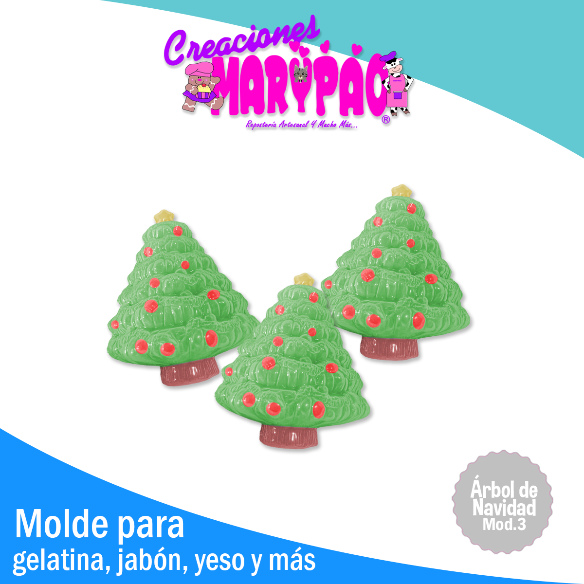Molde Pino- Árbol De Navidad Mod.3