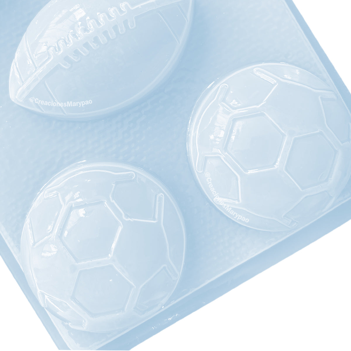Molde Balones Fútbol Basquetbol Para Jabón Gelatina