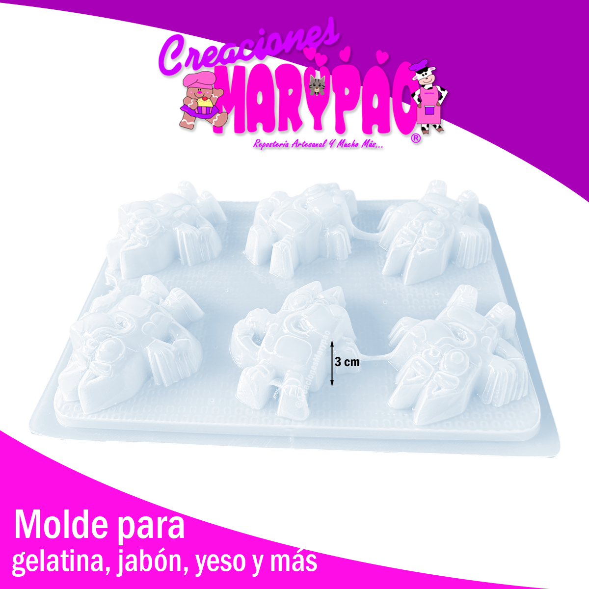 Molde Bluey Nuevo Diseño Gelatinas Figuras de Yeso 🐶
