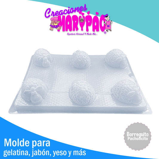 Molde Borreguito Pachoncito Abundancia Navidad Velas Jabones