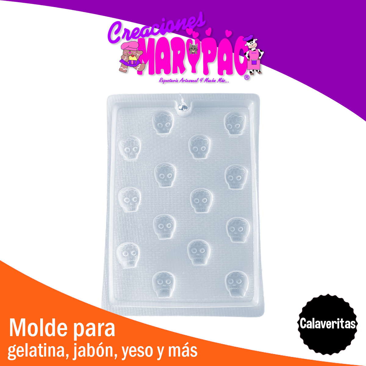 Molde Calaveritas Día De Muertos Gomitas Gelatinas