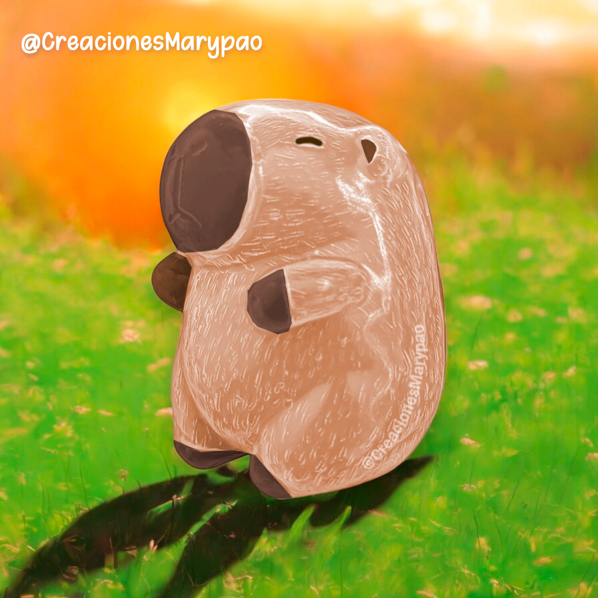 🦫 Molde Tierno Capibara Gordito Figuras de Yeso Y Más