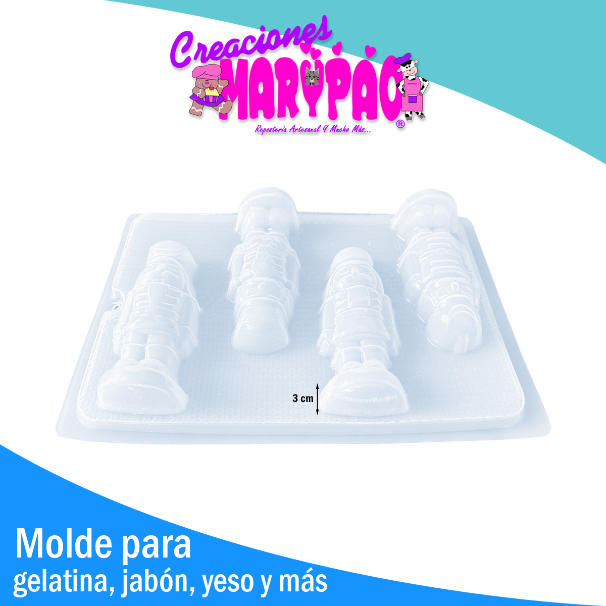 🎄Molde Cascanueces - Soldadito de Plomo Navidad