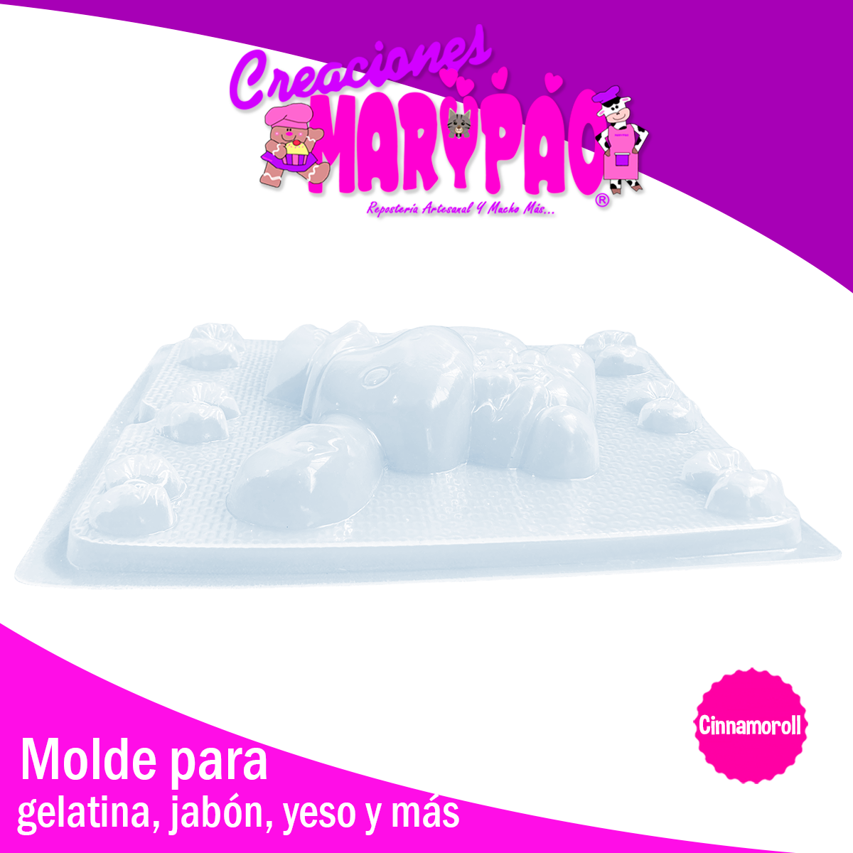 Molde Cinnamoroll Gelatinas Figuras de Yeso