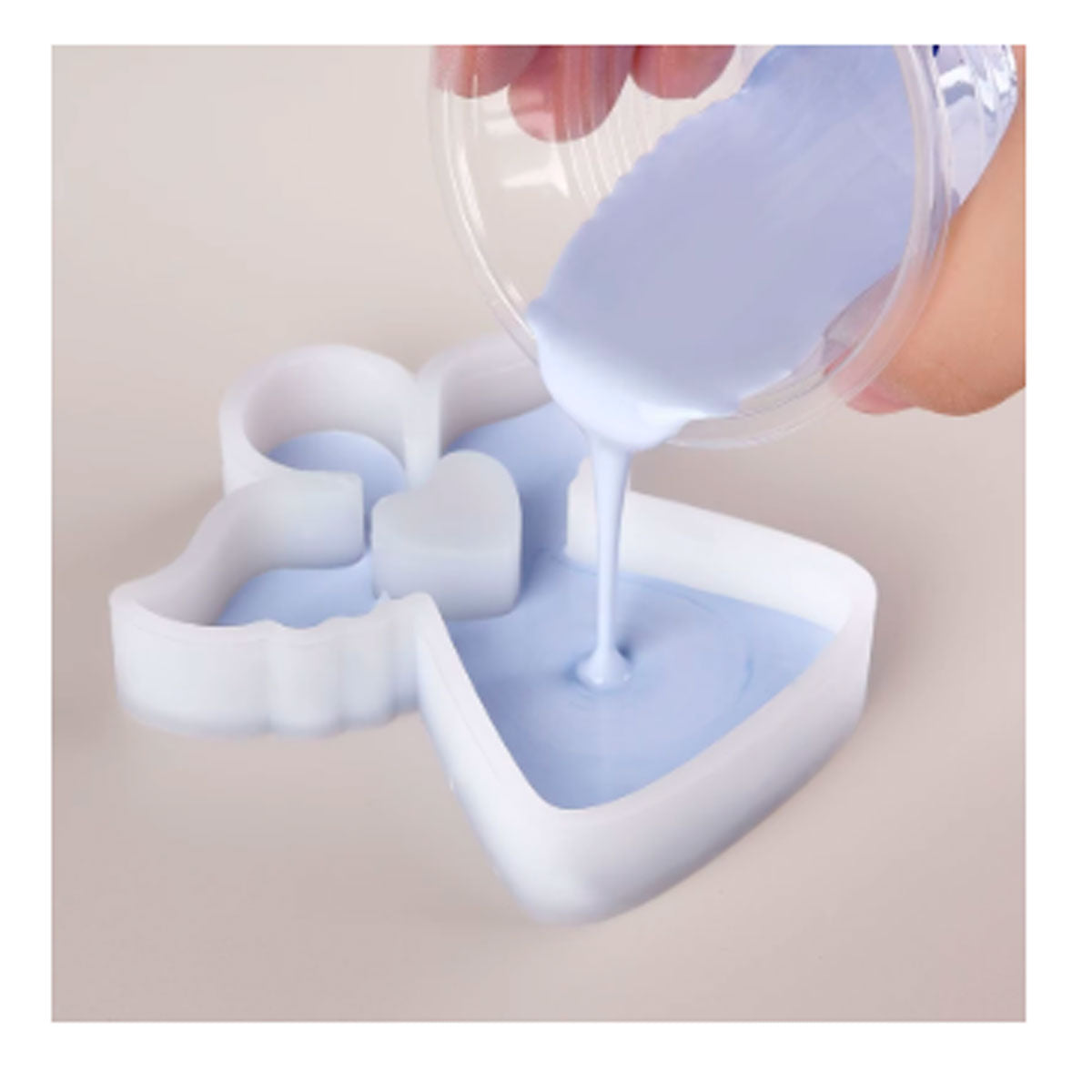 Molde de Silicón Velas Ángel Bautizo Angelito Corazón 10 Cm