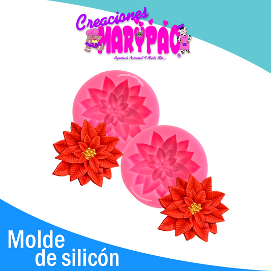 Pack Moldes de Silicón Nochebuena 2 Pzas