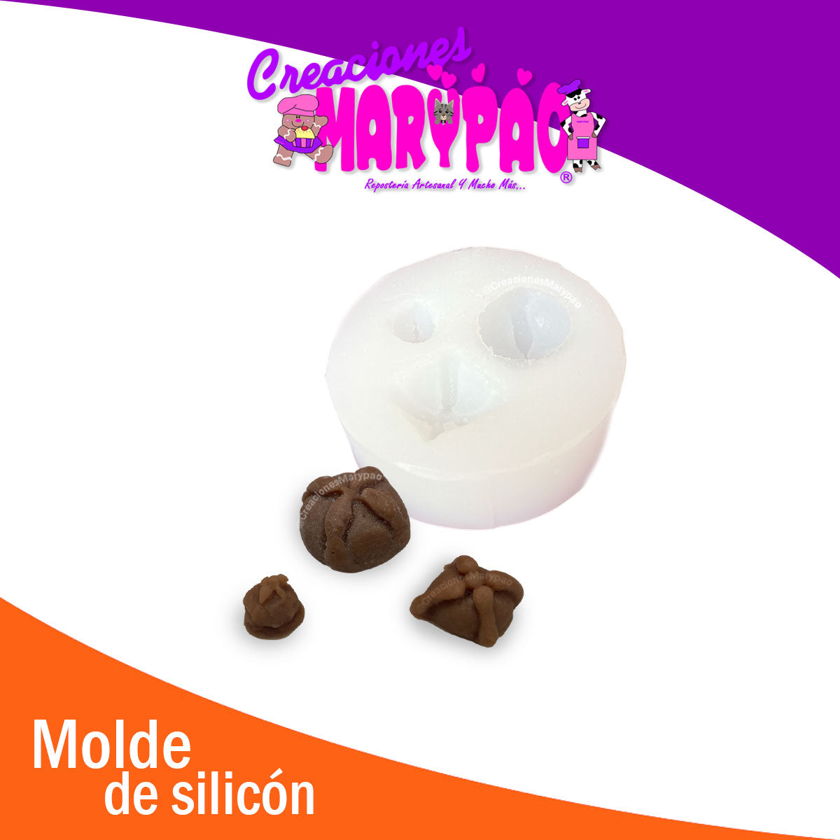 🍞🕯️ Molde de Silicón Pan de Muerto Miniaturas