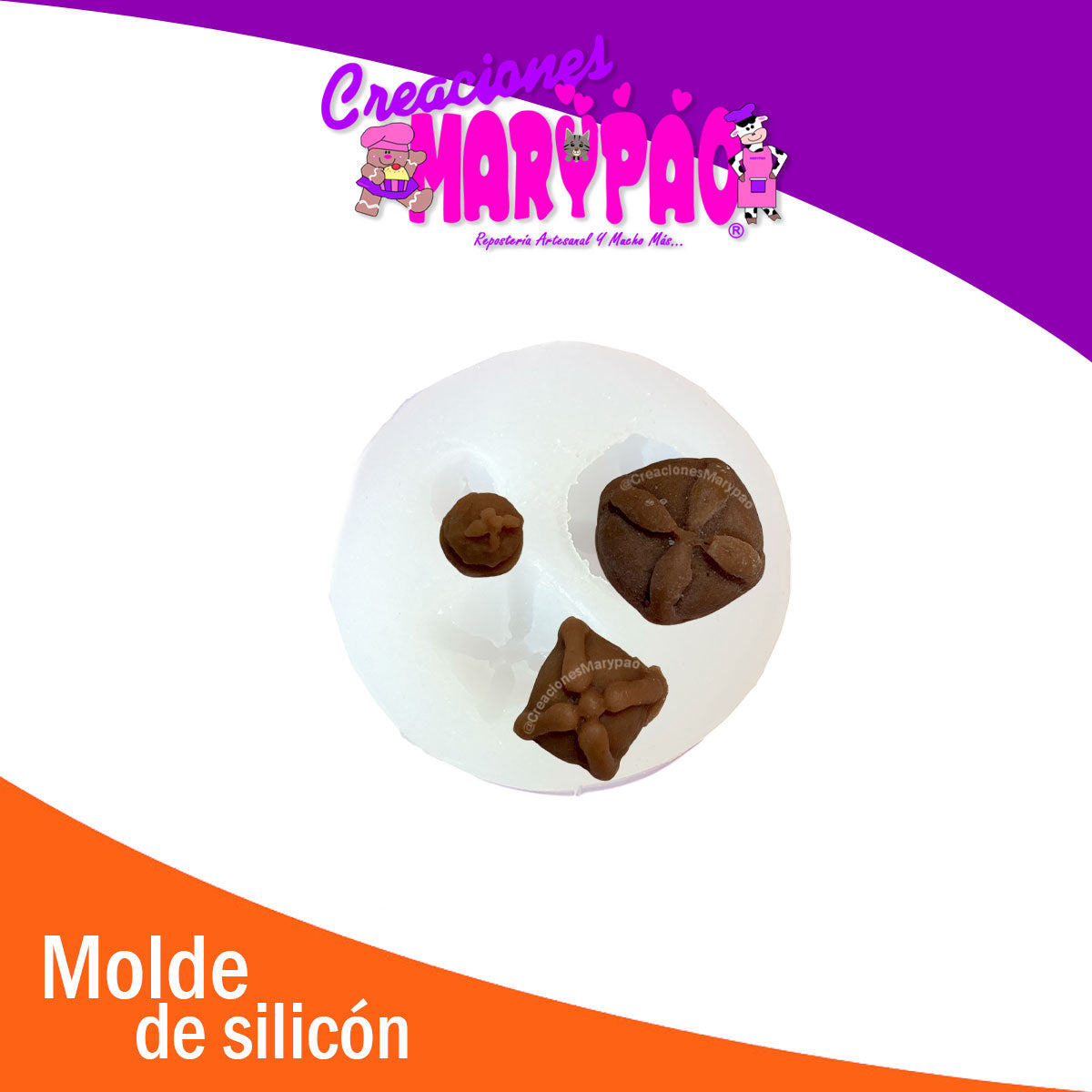🍞🕯️ Molde de Silicón Pan de Muerto Miniaturas