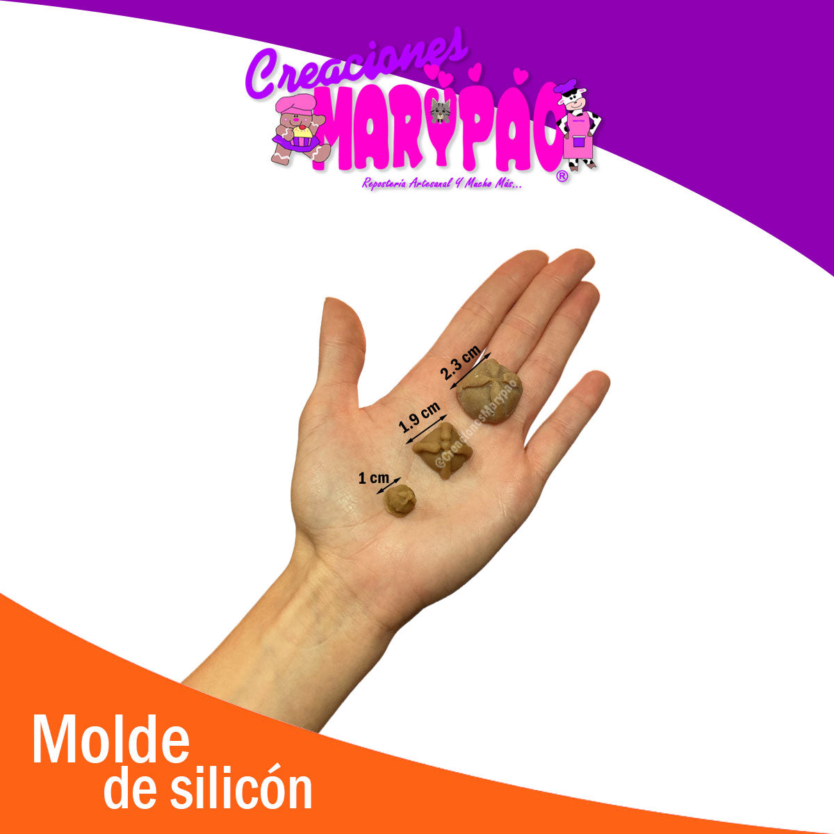🍞🕯️ Molde de Silicón Pan de Muerto Miniaturas