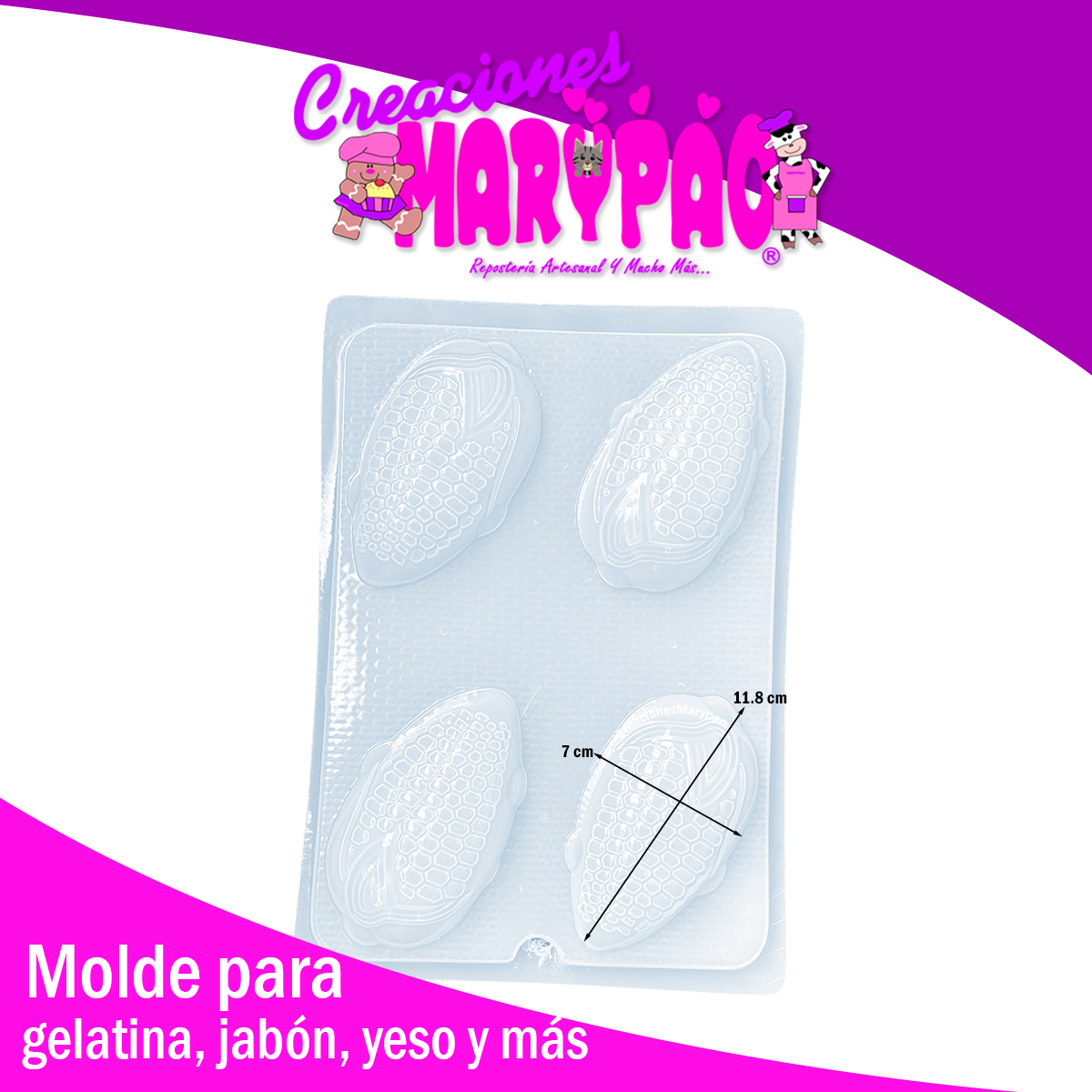 Molde Elote Maíz Fiestas Patrias México 🌽