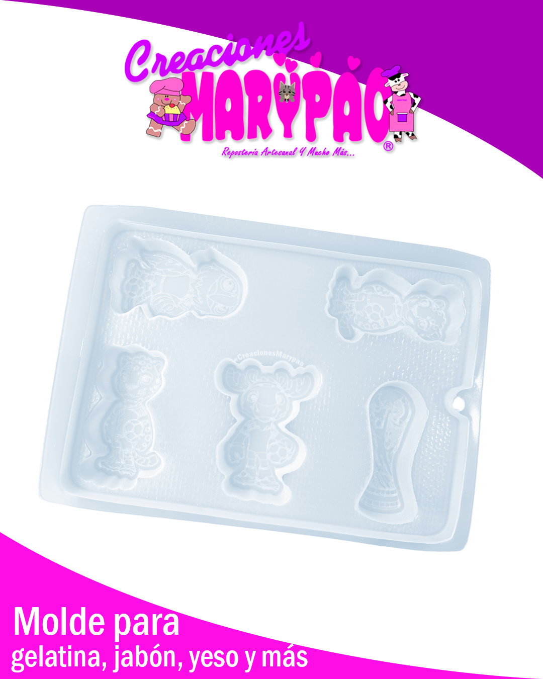 ⚽✨ Molde Mascotas del Mundial 2026 Yesitos, Jabones, Gelatinas Y Más ✨🏆