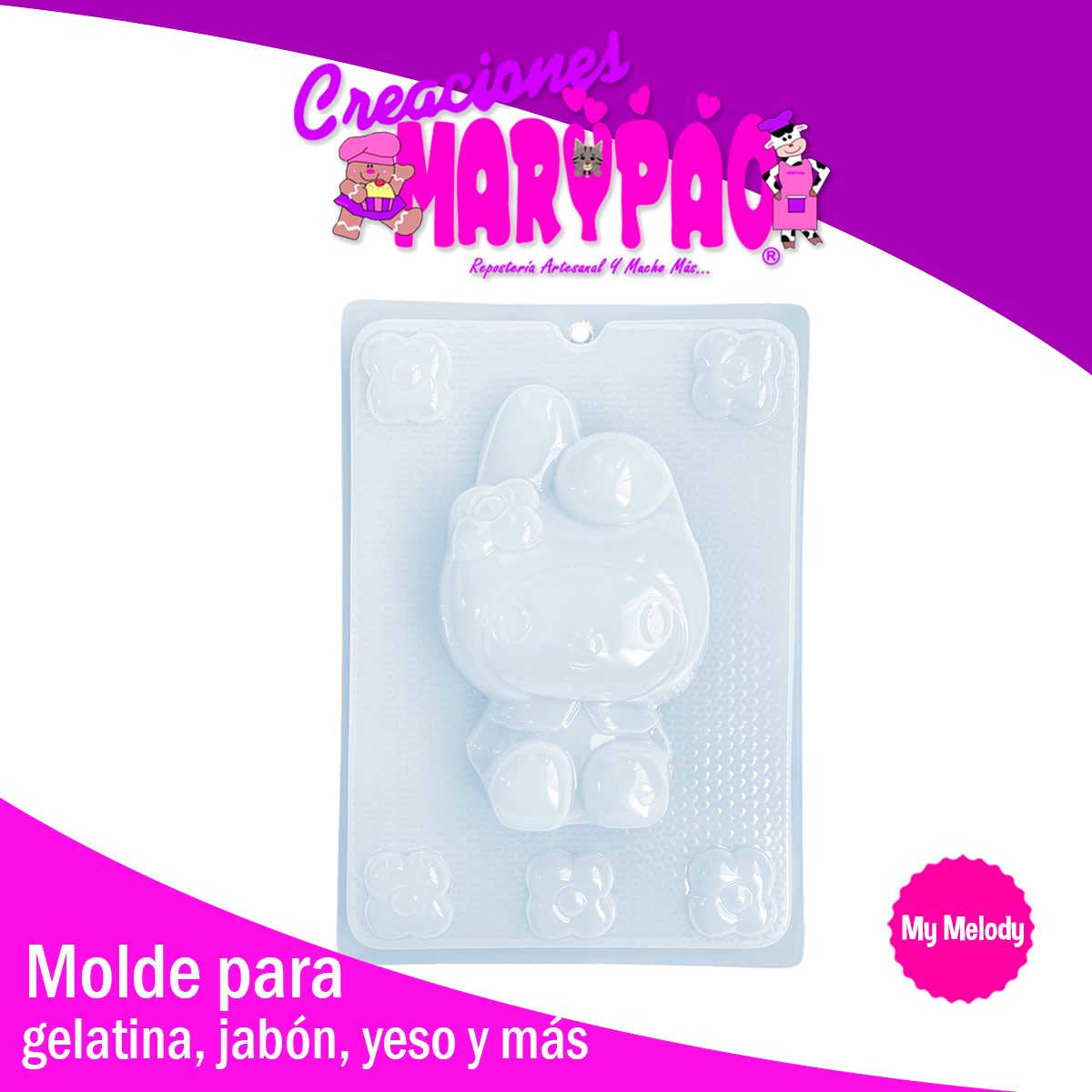 Molde My Melody Gelatinas Figuras de Yeso