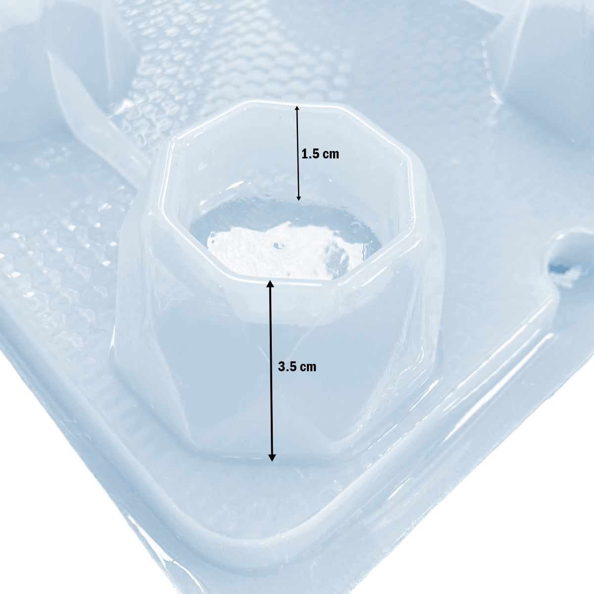 Molde Maceta Octagonal Para Suculentas Yeso Resina