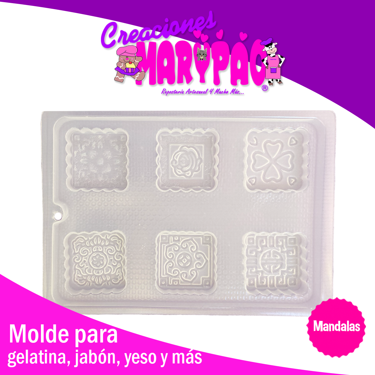 Molde Mandalas Jabones Meditación