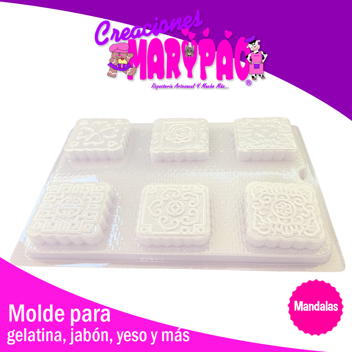 Molde Mandalas Jabones Meditación