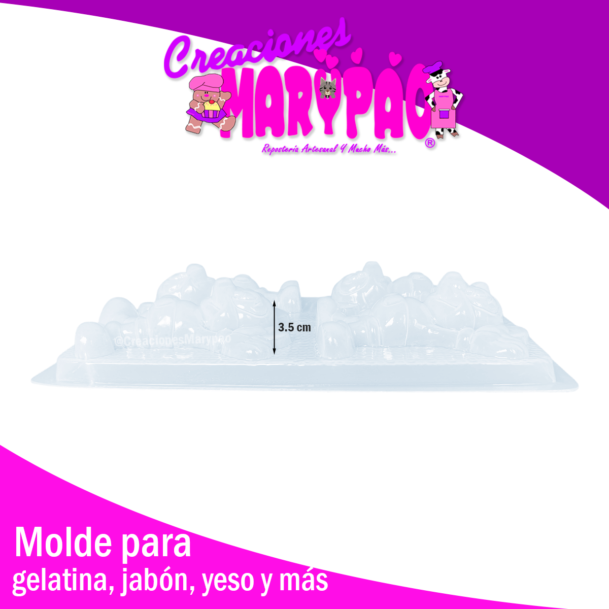 🐭Molde Mickey Mouse (Cuerpo Completo, 4 cavidades) 🎉✨