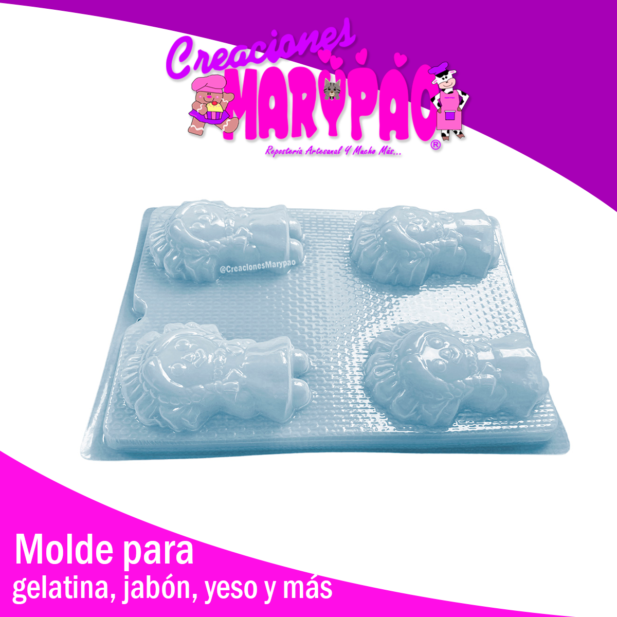 Molde Muñecas Marias Patrio Jabones Yeso Gelatinas M1