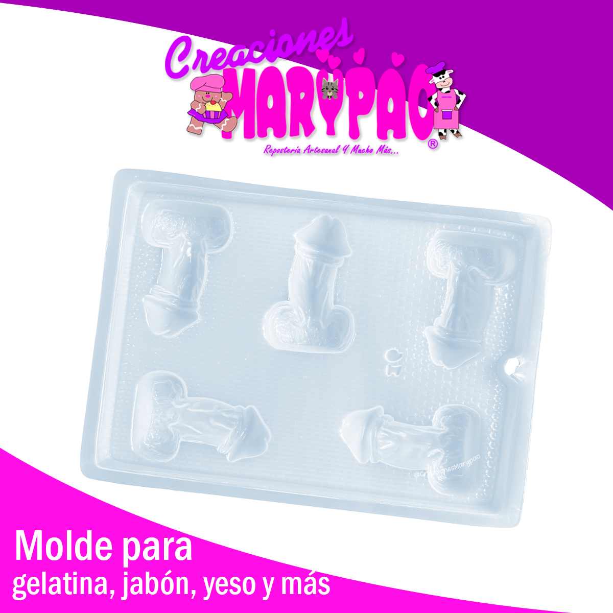 Molde Pene Despedida de Soltera Gelatinas Jabones