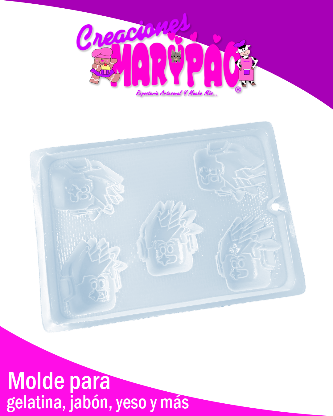 🎮Molde Roblox Cara Yesitos Gelatinas Y Más