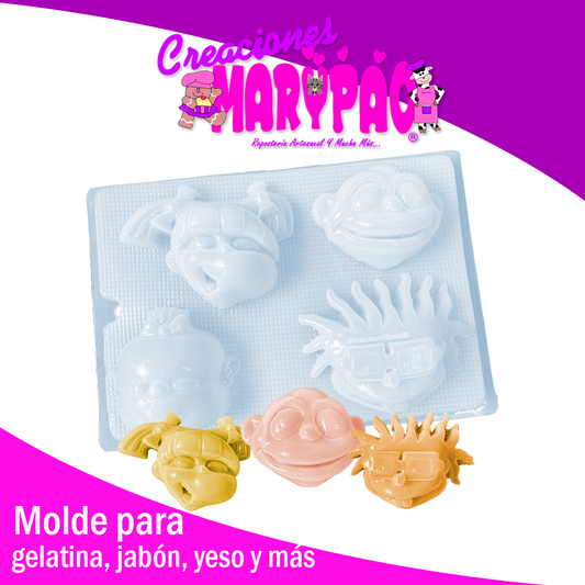 Molde Rugrats Jabón Gomita Chocolate