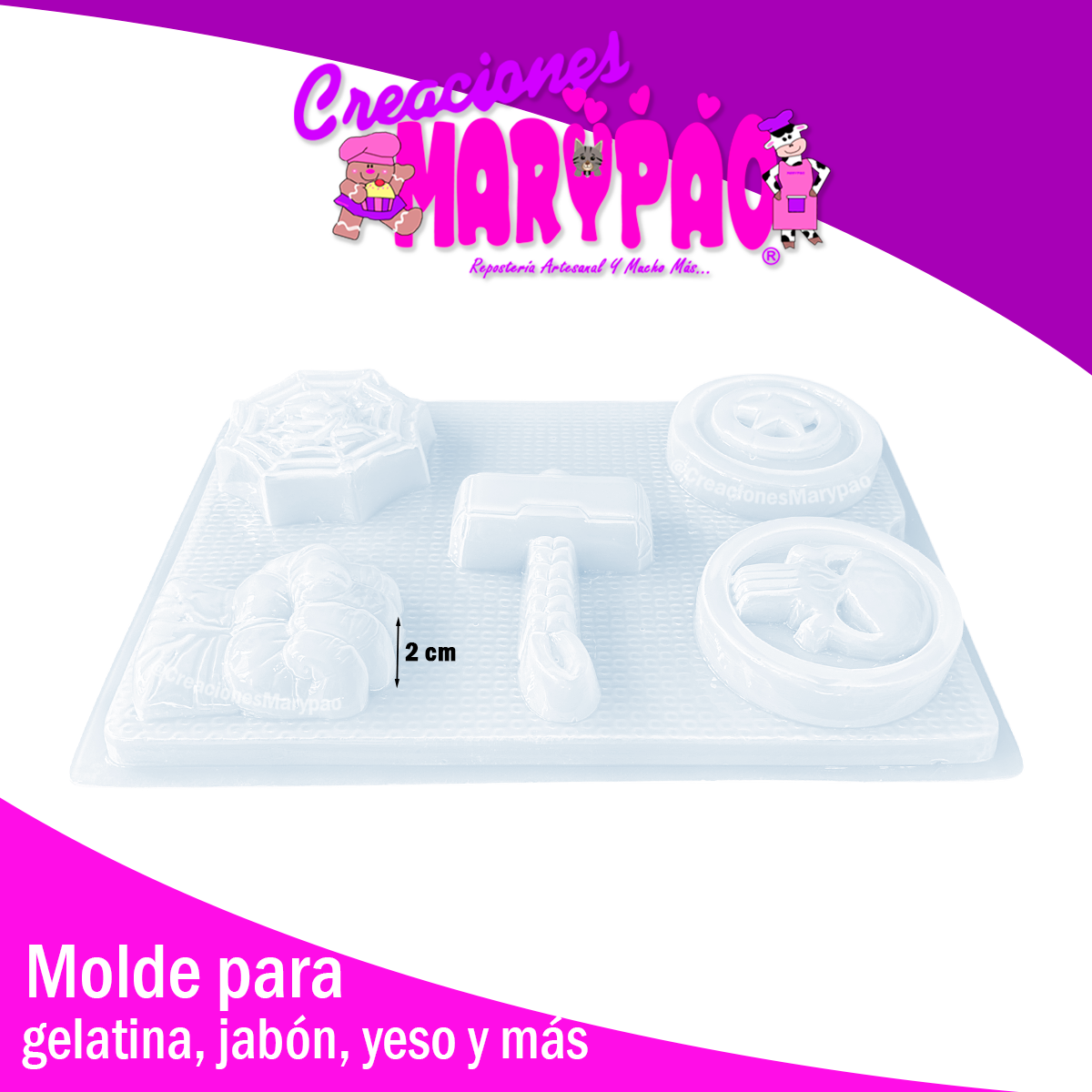 Molde Escudos Superhéroes M2
