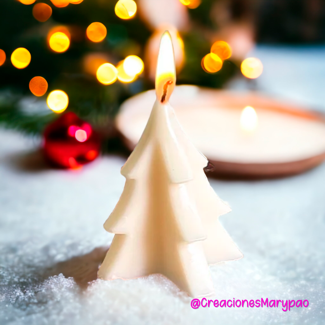 Molde De Silicón Para Velas Pino Árbol de Navidad