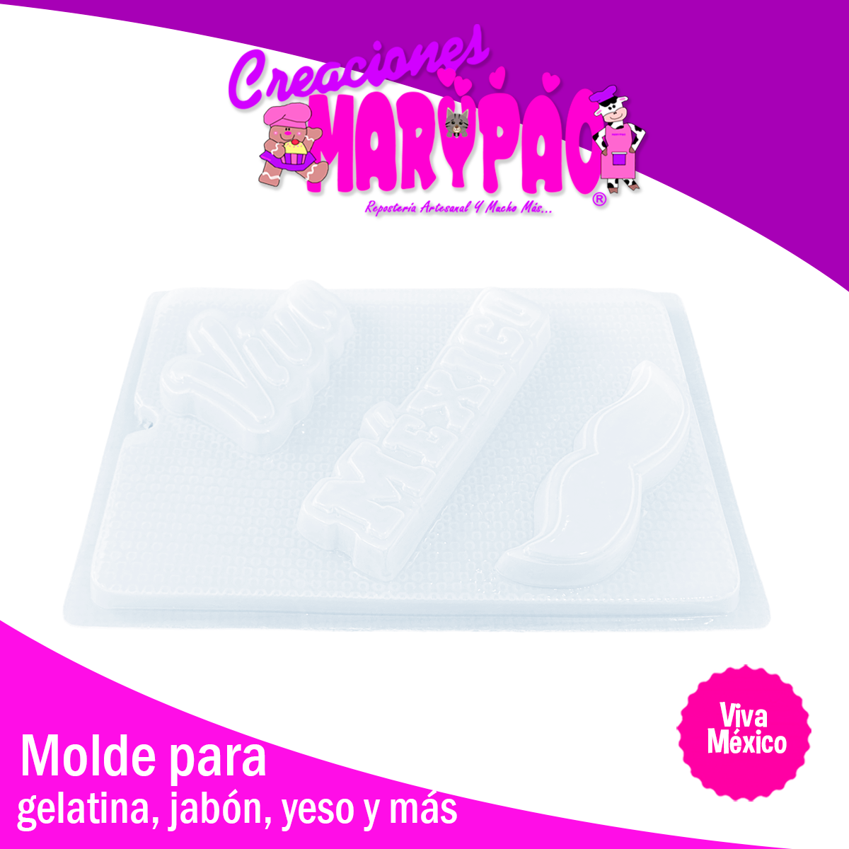 Molde Patrio México Fiestas Patrias Gelatina Jabón