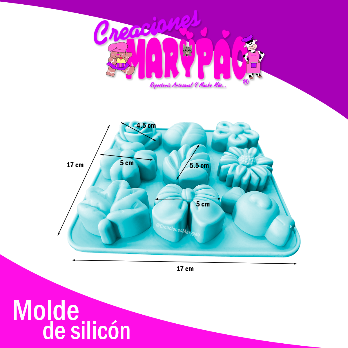 🌸 Pack de Moldes de Silicón – Margaritas + Molde de Flores de Regalo 🌸