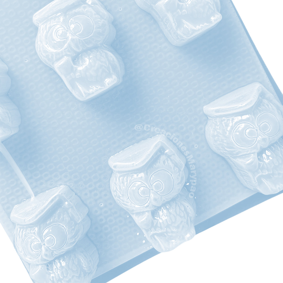 Molde Búhos Graduación (9 Cavidades) 🦉🎓