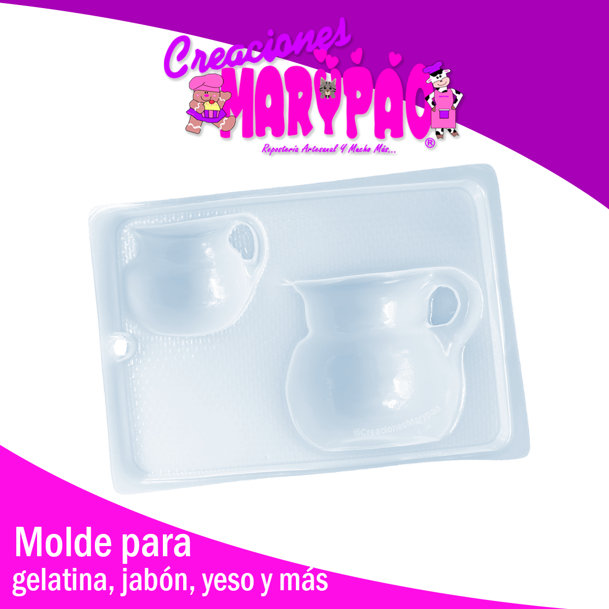 Molde Jarritos de Barro Chocolate