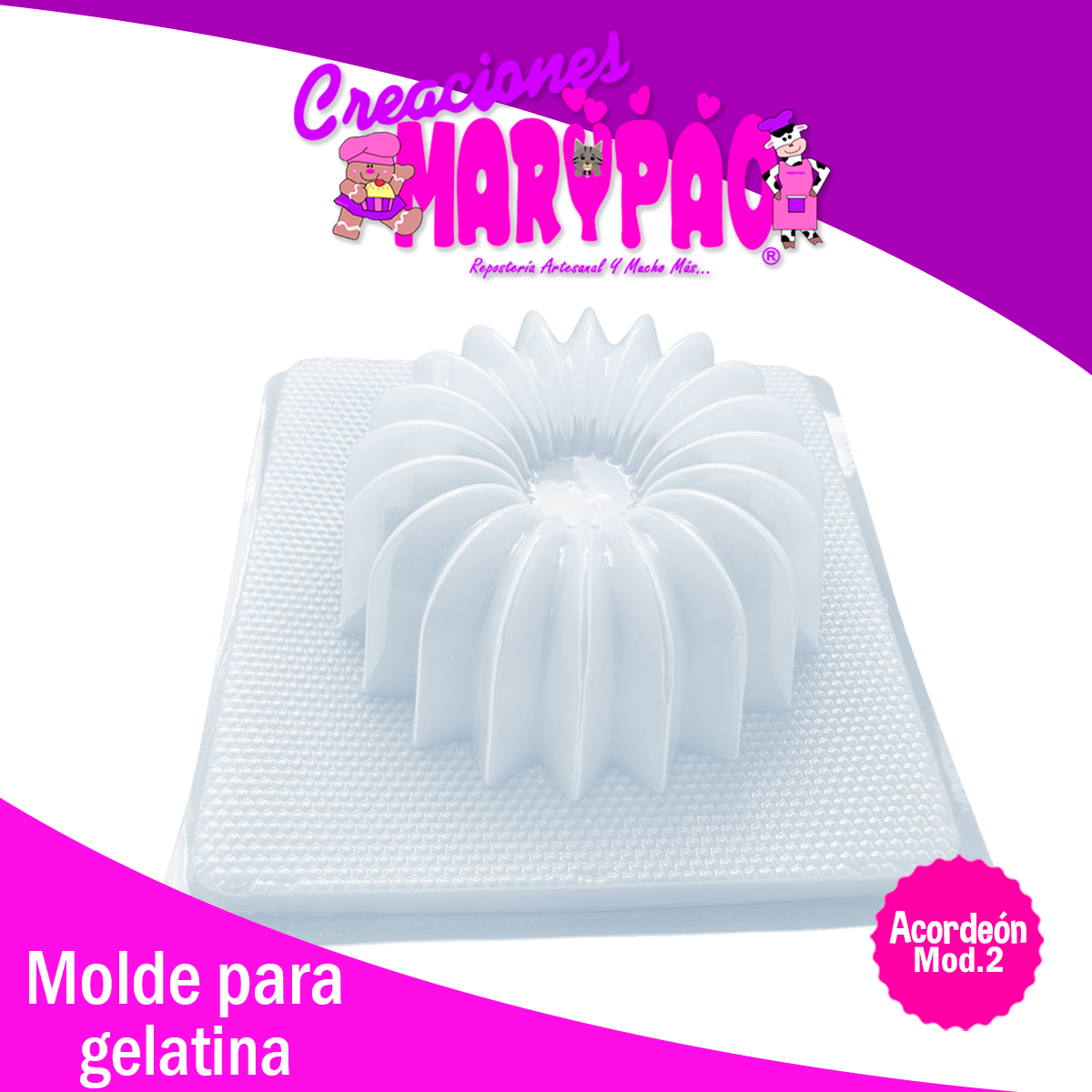 Molde Para Gelatina Acordeón Mod.2