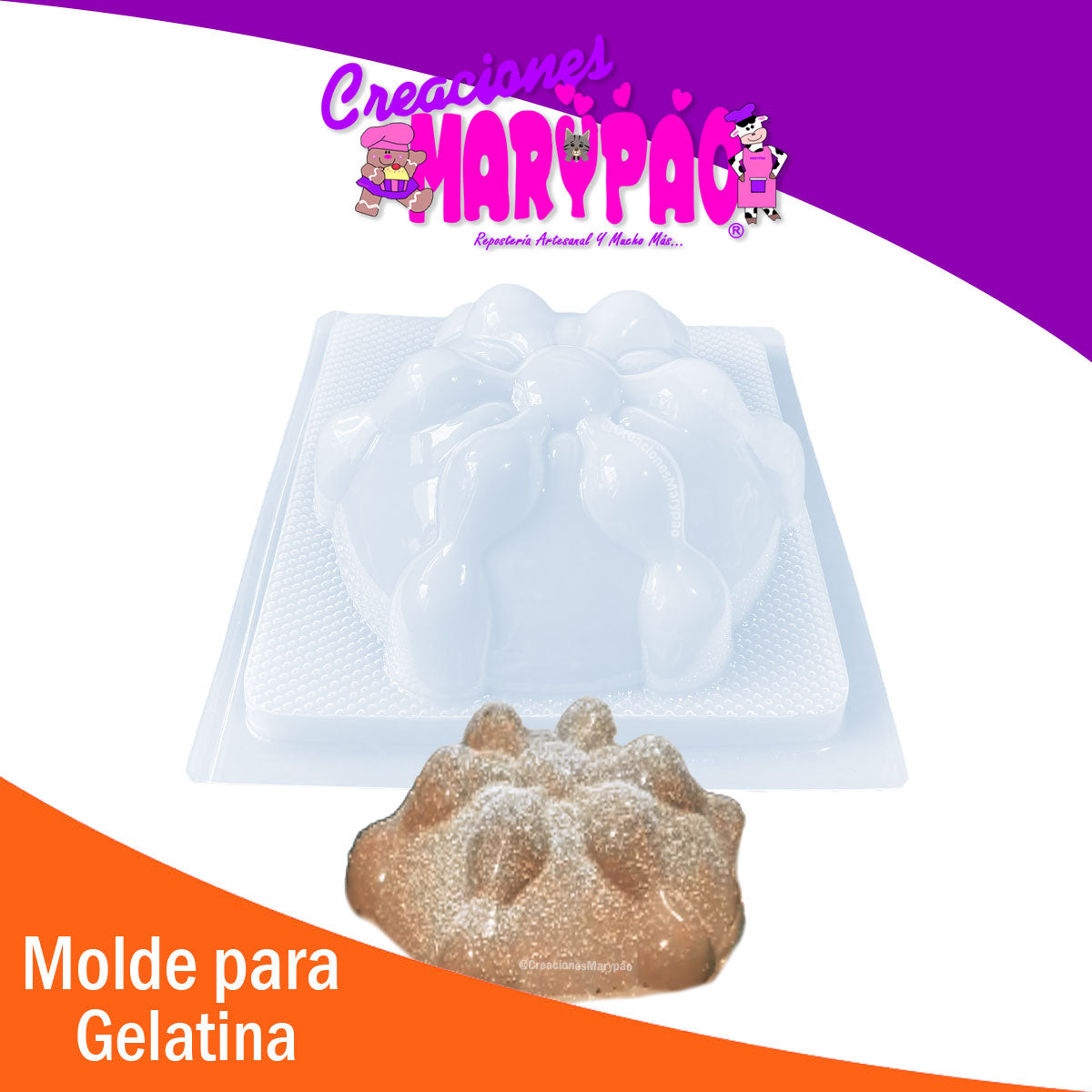Molde Para Gelatina Pan de Muerto 2 Litros