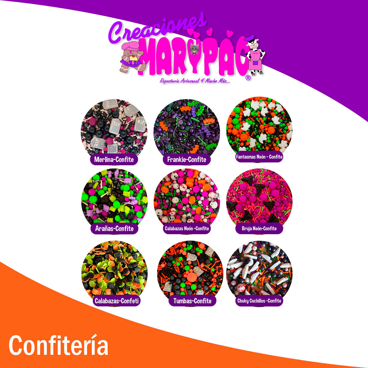 Confite Mix Halloween Granillo Confeti Comestible - Varios Diseños