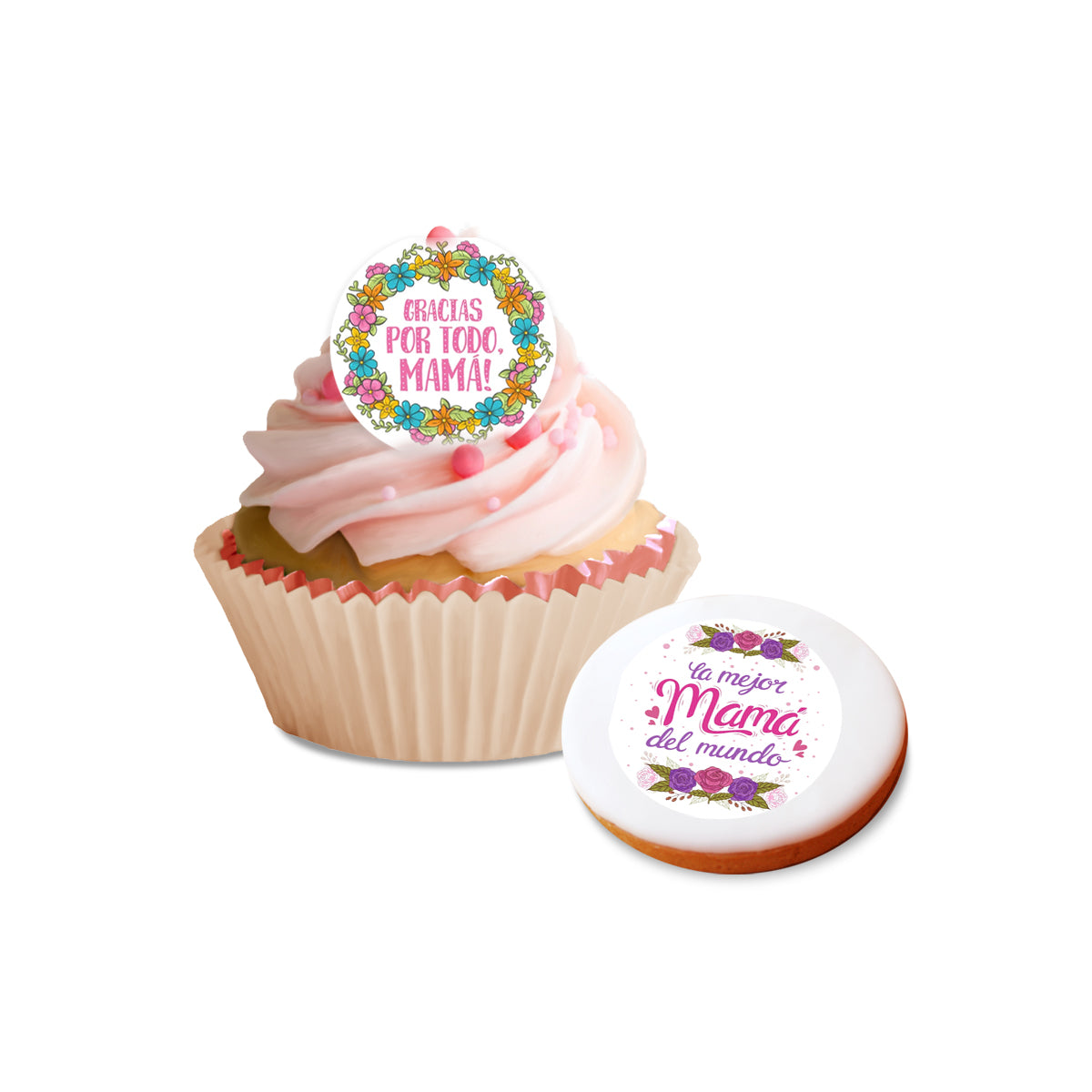 Obleas Para Decorar Galletas o Cupcakes Día de la Madre