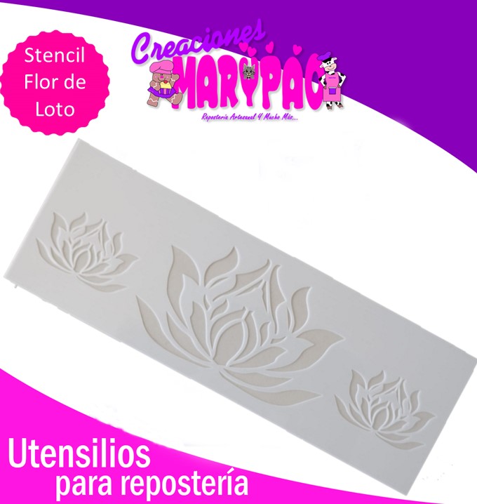 Stencil Flor De Loto Yoga Mamá