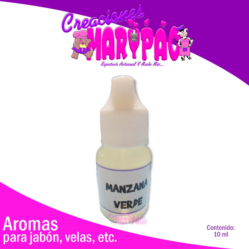 Esencia De Manzana Verde Para Jabón Vela Aromas - Creaciones Marypao