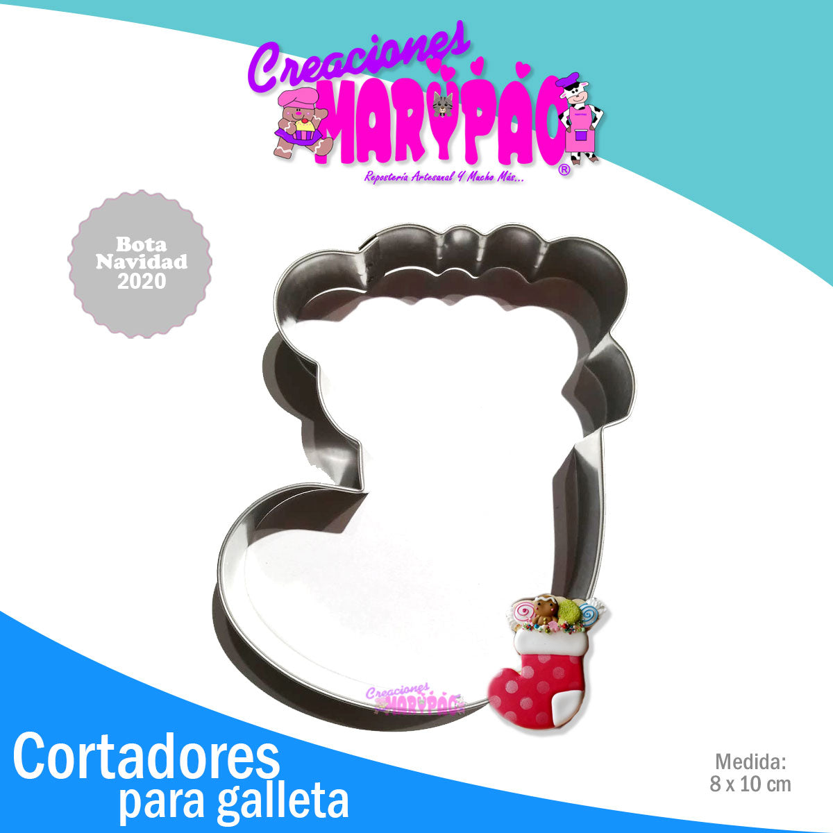 Cortador De Galletas Bota Navidad 2020