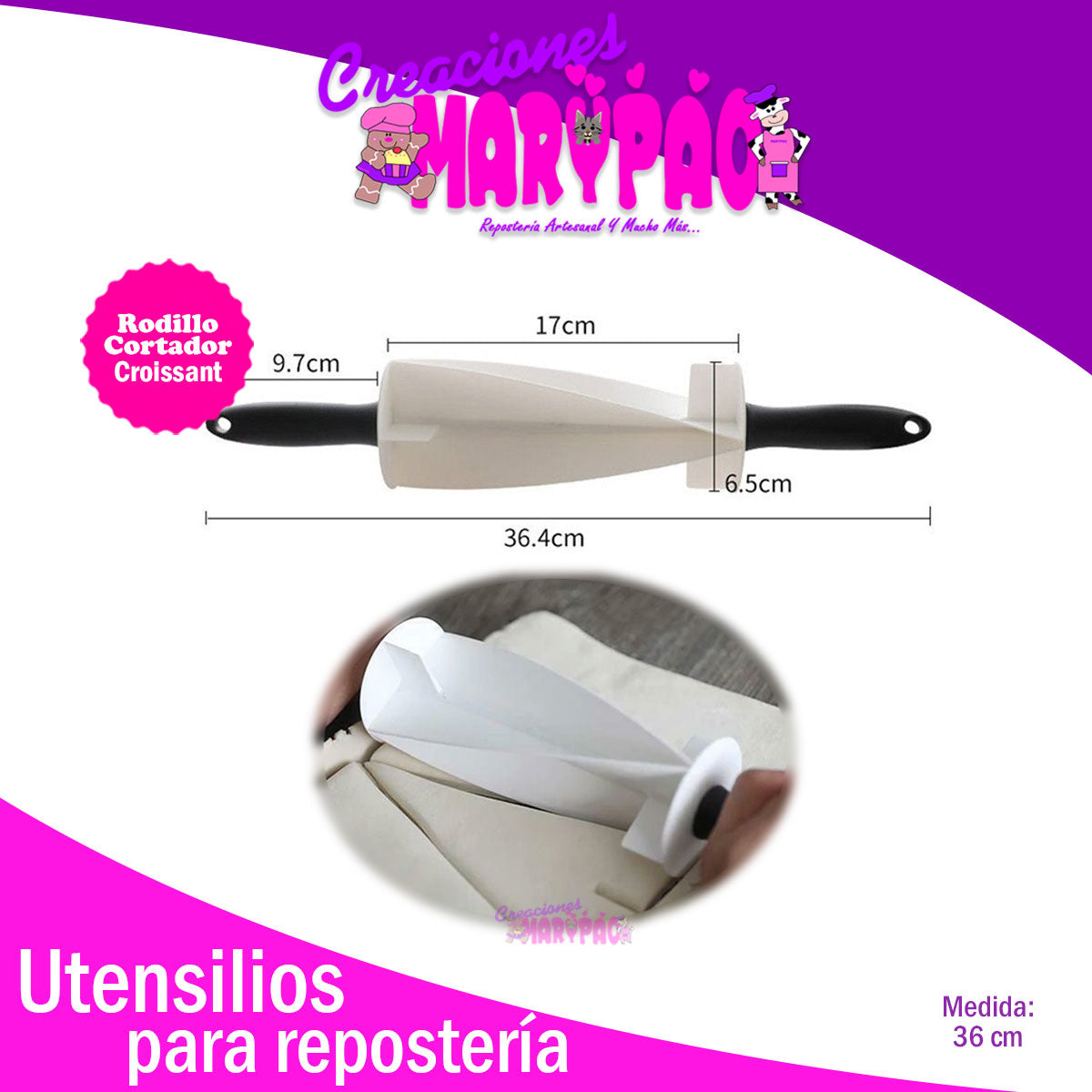 Rodillo Cortador Para Croissant