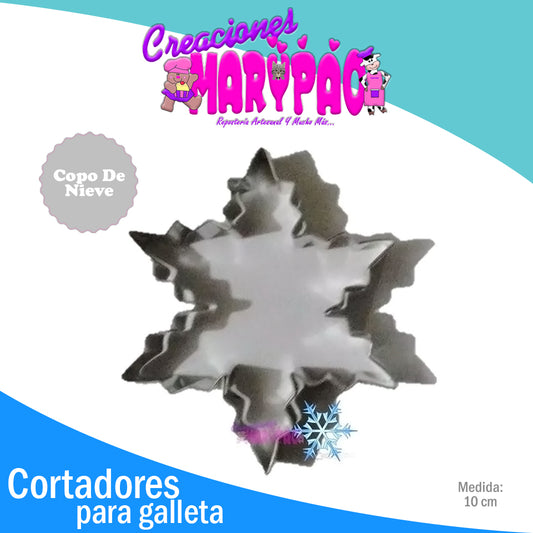 Cortador Galletas Copo de Nieve - Creaciones Marypao
