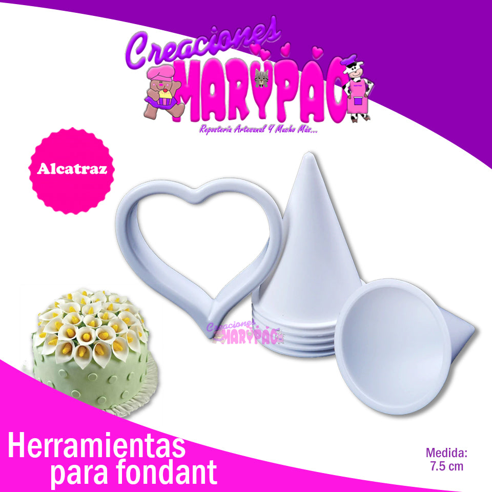 Cortador De Alcatraz Para Fondant Pasta Flexible - Creaciones Marypao