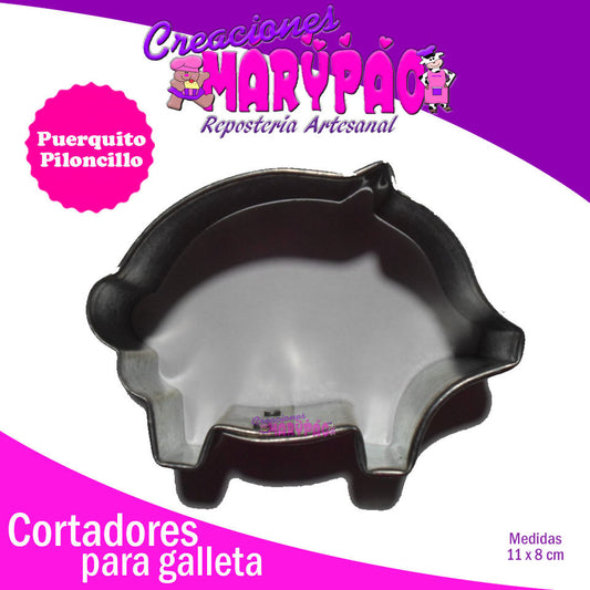 Cortador De Galleta Puerquito de Piloncillo - Creaciones Marypao