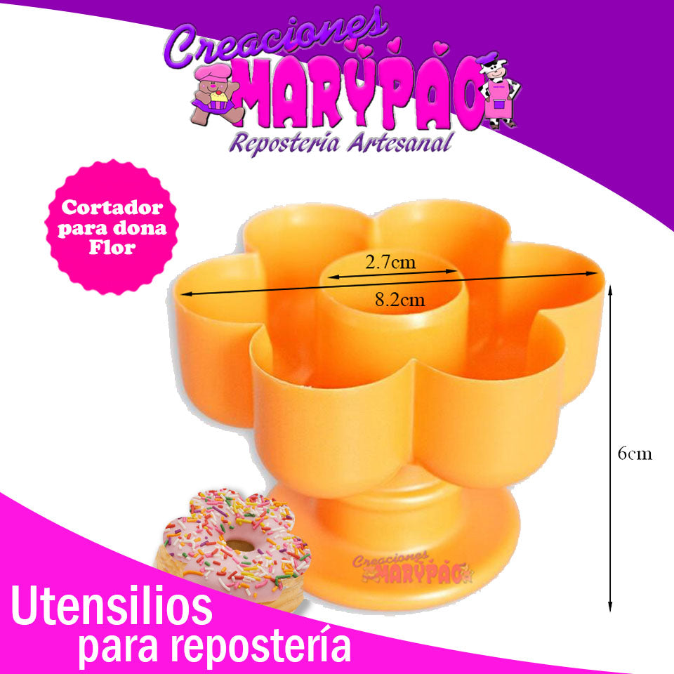 Cortador Para Dona En Forma De Flor - Creaciones Marypao