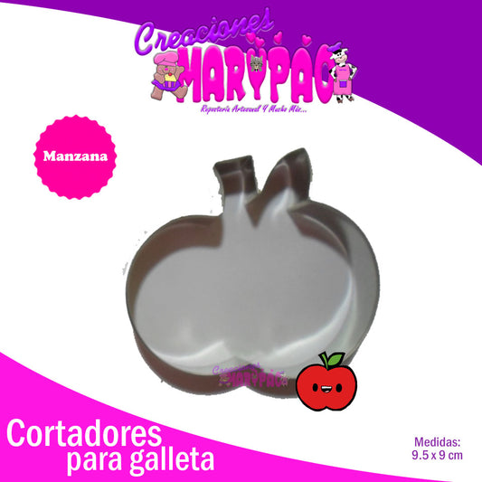 Cortadores Galletas Manzana Día Del Maestro - Creaciones Marypao