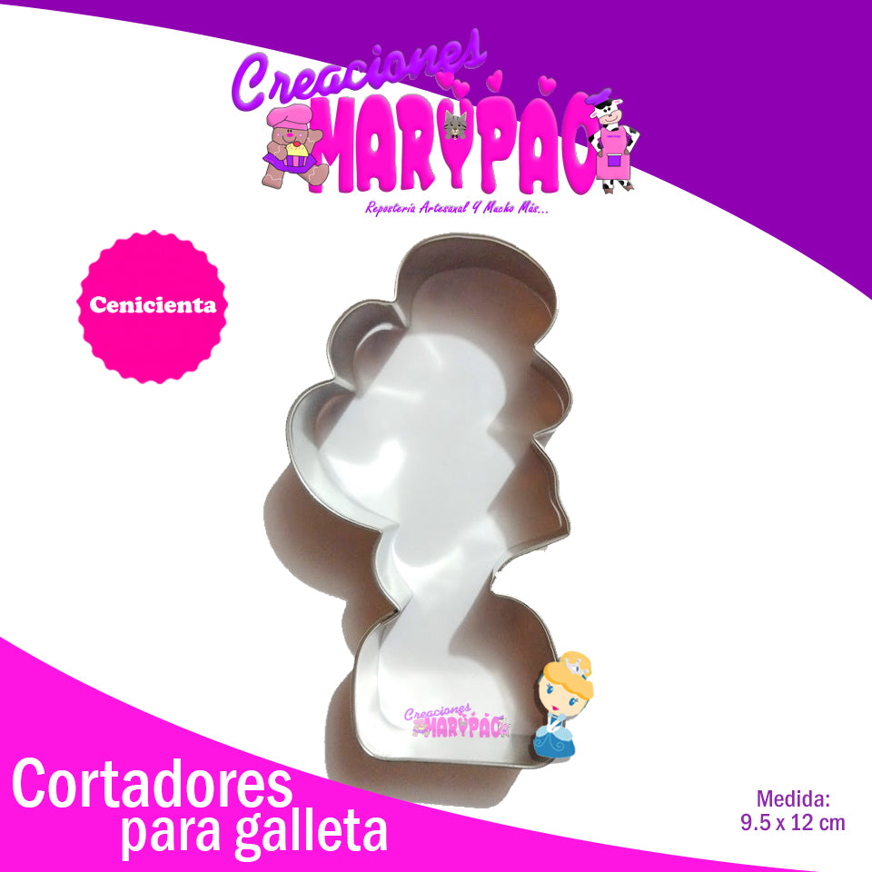 Cortador De Galletas Princesa Azul - Creaciones Marypao