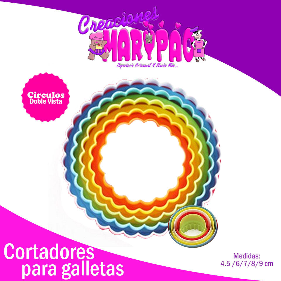 Paquete de Cortadores Redondos Círculos