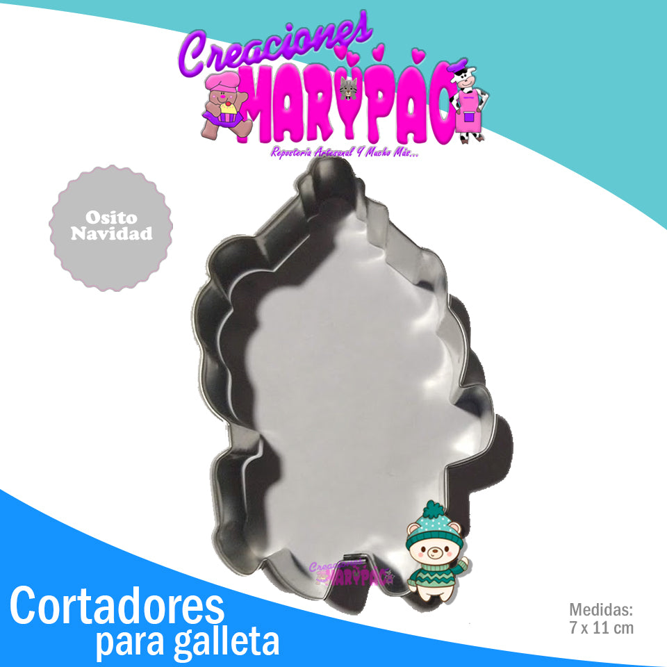 Cortador De Galletas Osito De Navidad - Creaciones Marypao