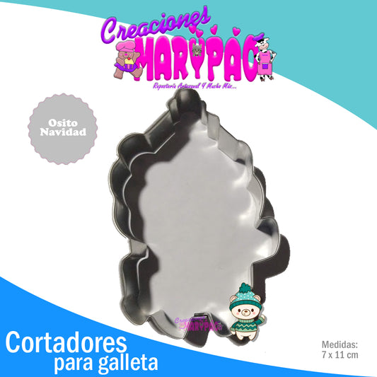 Cortador De Galletas Osito De Navidad - Creaciones Marypao